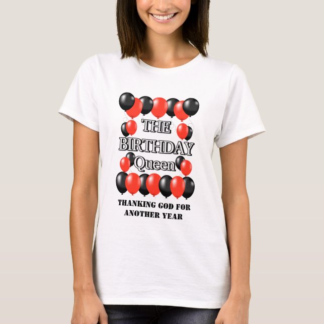 BIRTHDAY QUEEN T SHIRT (Framsida)