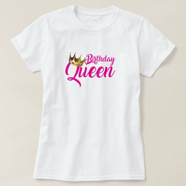 Birthday Queen Women's Basic T-Shirt (Design framsida)