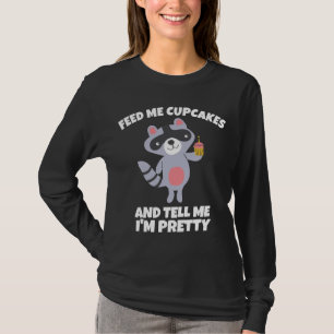 BIRTHDAY RACCOON CUPCAKE DAM T-SHIRTS