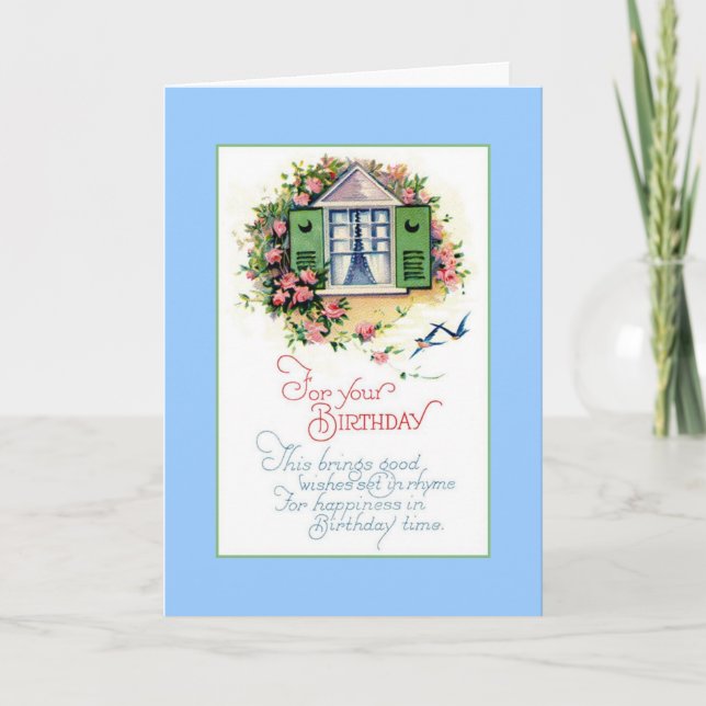 Birthday Rhyme Kort (Framsida)