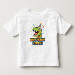Birthday Roar Cute Dinosaur Birthday Party Design T Shirt