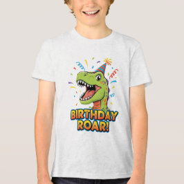 Birthday Roar Cute Dinosaur Birthday Party Design T Shirt