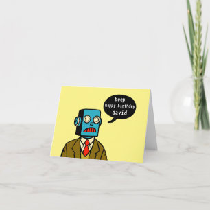 Birthday Robot Kort