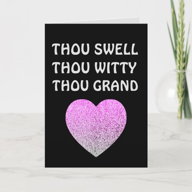 BIRTHDAY ROMANTIC GREETING CARD MAKE ELLER WIFE KORT (Framsida)