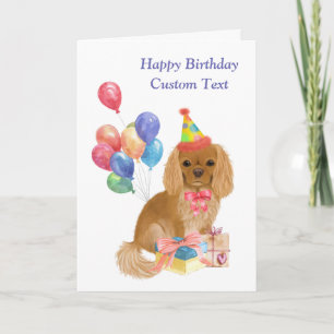 Birthday Ruby Cavalier Kung Charles Spain Kort