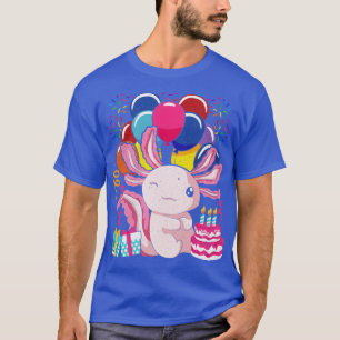 Birthday Salamander Pet Mexican Amphibian Axolotl T Shirt