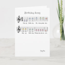 BIRTHDAY SÅNG KORT