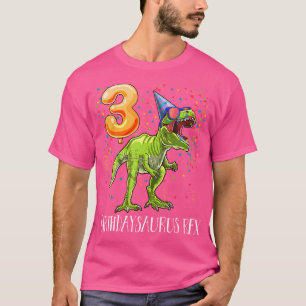 Birthday saurus Rex 3Rd Birthday T Rex Dinosaur Sh Shirt