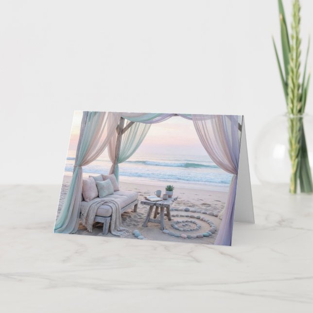 Birthday Seaside Gazebo With Couch Kort (Framsida)