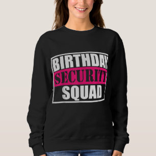 Birthday Security Squad B-day Party Family Team T Shirt