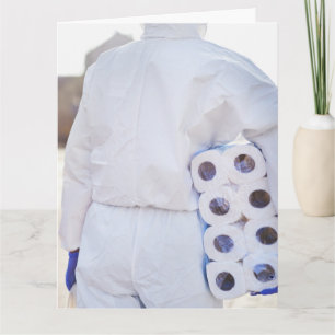 BIRTHDAY SEIZE DAY TOILET PAPPRA HAZMAT BIG CARDS KORT