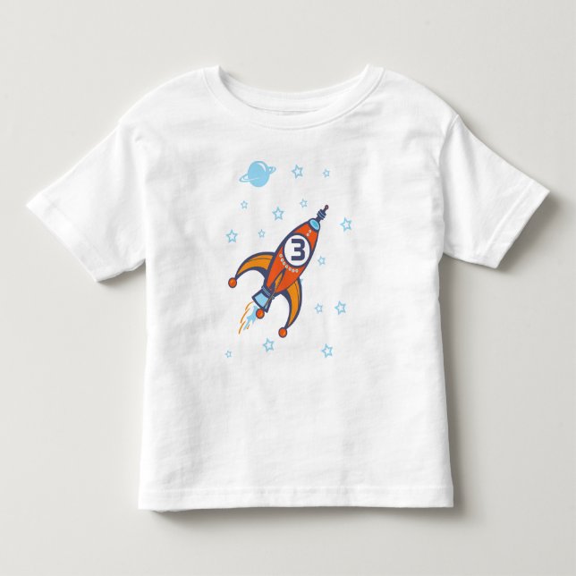 Birthday Shirt - Rocket Shirt T (Framsida)