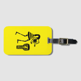 Birthday, Silhouette Awesome Drumming Girl Bagagebricka