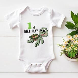Birthday sköldpadda t shirt