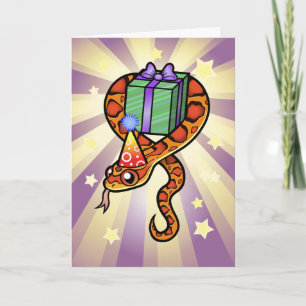 Birthday Snake Kort