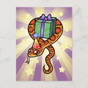 Birthday Snake Vykort