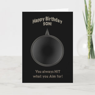 BIRTHDAY - SON - GUN - AIM KORT