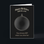 BIRTHDAY - SON-in-LAW - GUN - AIM Kort<br><div class="desc">IDEALT KORT FÖR DEN SPECIELLA GUY I ERT LIV SOM HAR BLIVIT SÅ MYCKET TILL BORD I ERA FÖRBINDELSER. KONCEPT ÄR BARA HENNES HAR ALLT I ORDNING OCH HELT OCH HÅLLET VET HAN ÄR. OBS! Se samma bild för Birthdays- och Fars dag-kort - båda i många olika kategorier, t.ex. bro,...</div>