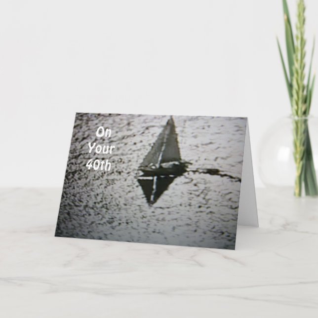 BIRTHDAY-SPELAR INGEN ROLL FLYTER DITT BOAT KORT (Framsida)