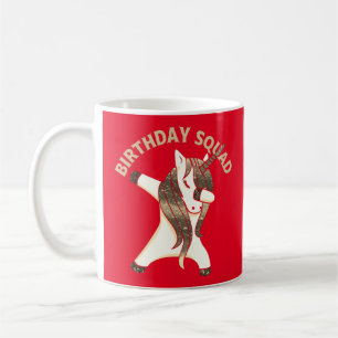 BIRTHDAY SQUAD Lustiga enmajsfödelsegåva Kaffemugg