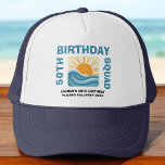 Birthday Squad Sunset 21st 30th 40th 50th 60th Keps<br><div class="desc">Celebrate any milestone in retro style with this bold and colorful sunset “Birthday Squad” trucker hat! Whether you're turning 21, 30, 40, 50, 60, or 70, this hat is the perfect accessory for beach parties, weekend getaways, and group photos. Lightweight and breathable, it’s designed for birthday fun and squad vibes...</div>