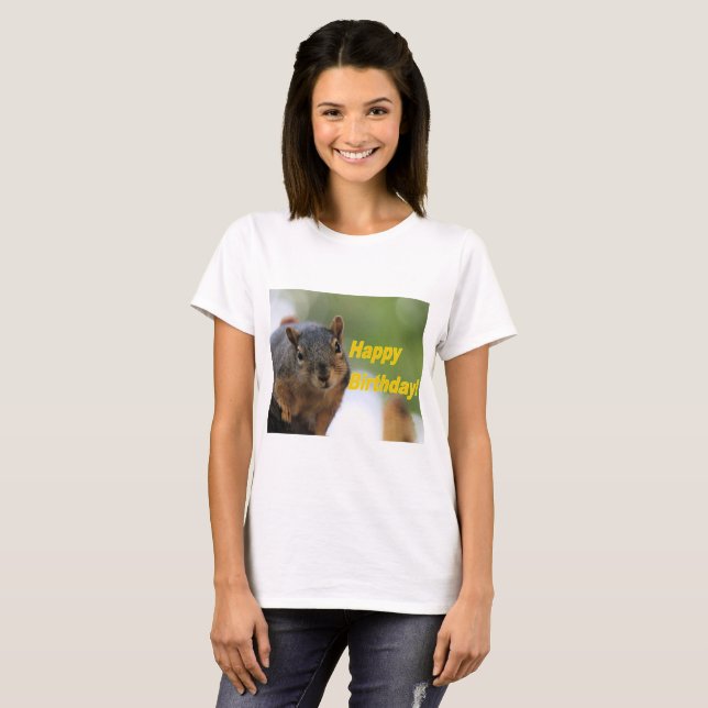 Birthday Squirrel Tee (Hel framsida)