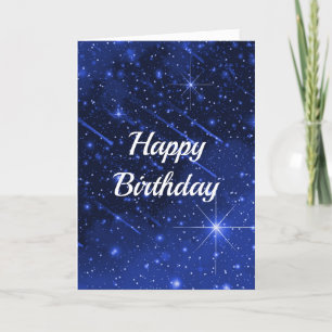 Birthday Star Galaxy Kort