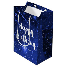 Birthday Star Galaxy On Blue