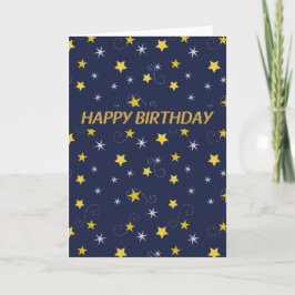 Birthday Stars Kort