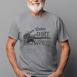 Birthday Sten Guitar Older Than Dirt Grått Music T Shirt