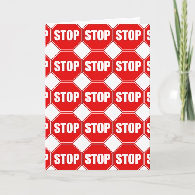 BIRTHDAY- STOP STOP STOP- KNEW DU SKULLE IGNORERA  KORT (Framsida)