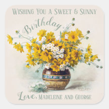 Birthday Sweet & Sunny De Longpreblommor CC1015