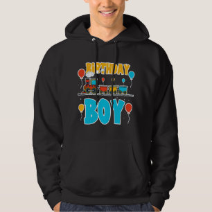 Birthday Tåg Boy Hoodie