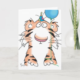 BIRTHDAY TIGER KORT
