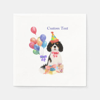 Birthday Tri Cavalier Kung Charles Spain Pappersservett