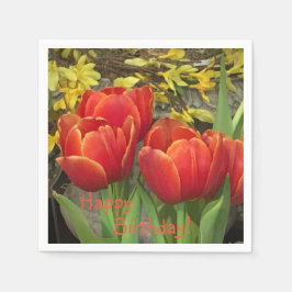 Birthday Tulip Pappersservett