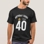 Birthday Twins 40th 40 Years Old Brother Sister Tw T Shirt<br><div class="desc">Födelsedag 40:e 40-årsjubileet Brother Sister Twin Family Long Sleeve T Shirt</div>