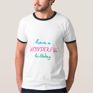 Birthday Typography Sayings T Shirt