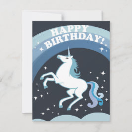 Birthday Unicorn Julkort