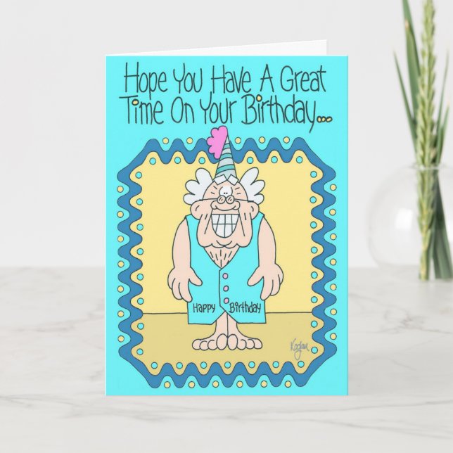 BIRTHDAY VEST Birthday Card Kort (Framsida)