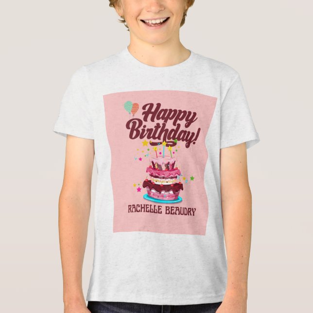 Birthday Vibes T Shirt (Framsida)