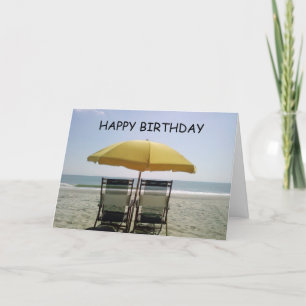 BIRTHDAY VID BEACH-ENJOY KORT