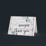 BIRTHDAY WISH "COUSIN" & "BEST FRIEND" KORT<br><div class="desc">TACK FÖR ATT JAG STOPPADE ETT AV MINA ÅTTA LAGER. DITT KUSIN KOMMER KÄRLEK ATT KUNNA ATT DET HÄR "SPECIELLA KORTET" KOMMER ATT VARA FÖR HONOM ELLER HENNE!!!!!!!!</div>