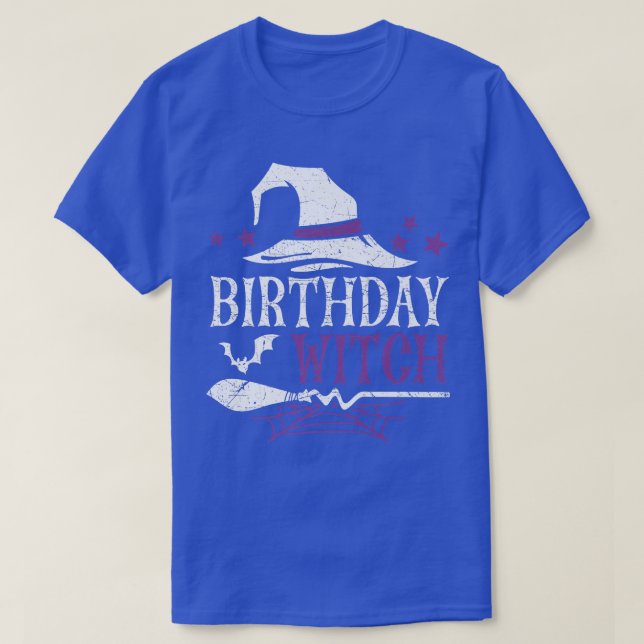 Birthday Witch Halloween 570 T Shirt (Design framsida)