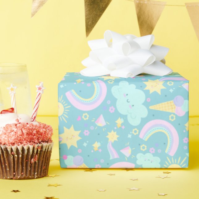 Birthday Wrapping Paper. Presentpapper (Födelsedagsfest)