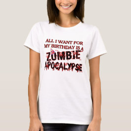 Birthday Zombie Apocalypse T Shirt