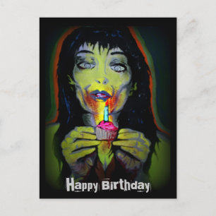"Birthday Zombie" vykort