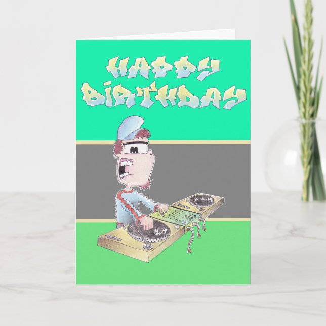 BIRTHDAYcard spangleMASSIVE I TOONS Kort (Framsida)