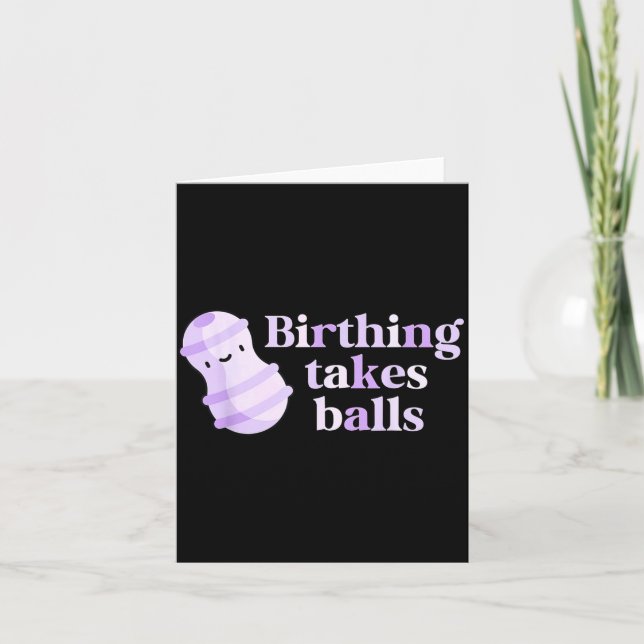 Birthing Takes Peanut Ball Labor And Delivery Nurs Kort (Framsida)