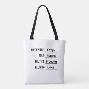 BIRTHPLACE EARTH TOTE BAG TYGKASSE